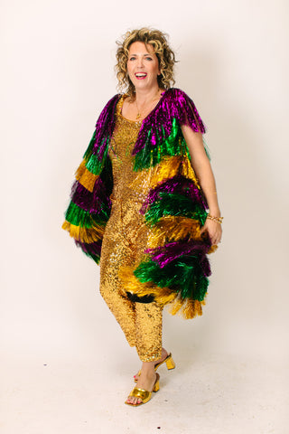 Mardi Gras Tinsel Duster