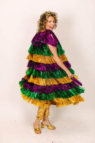 Mardi Gras Tinsel Duster