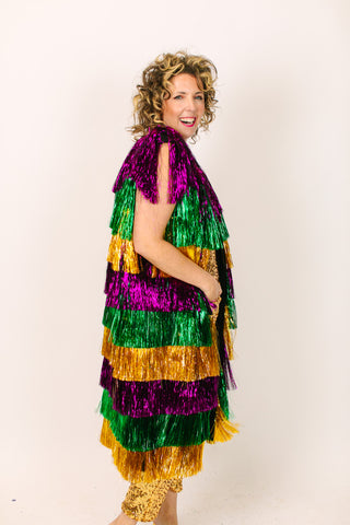 Mardi Gras Tinsel Duster