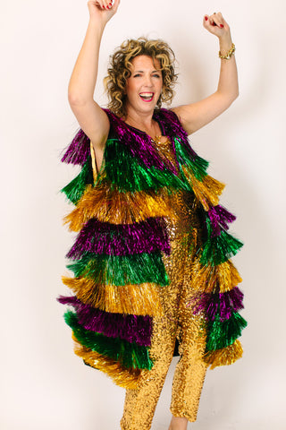 Mardi Gras Tinsel Duster