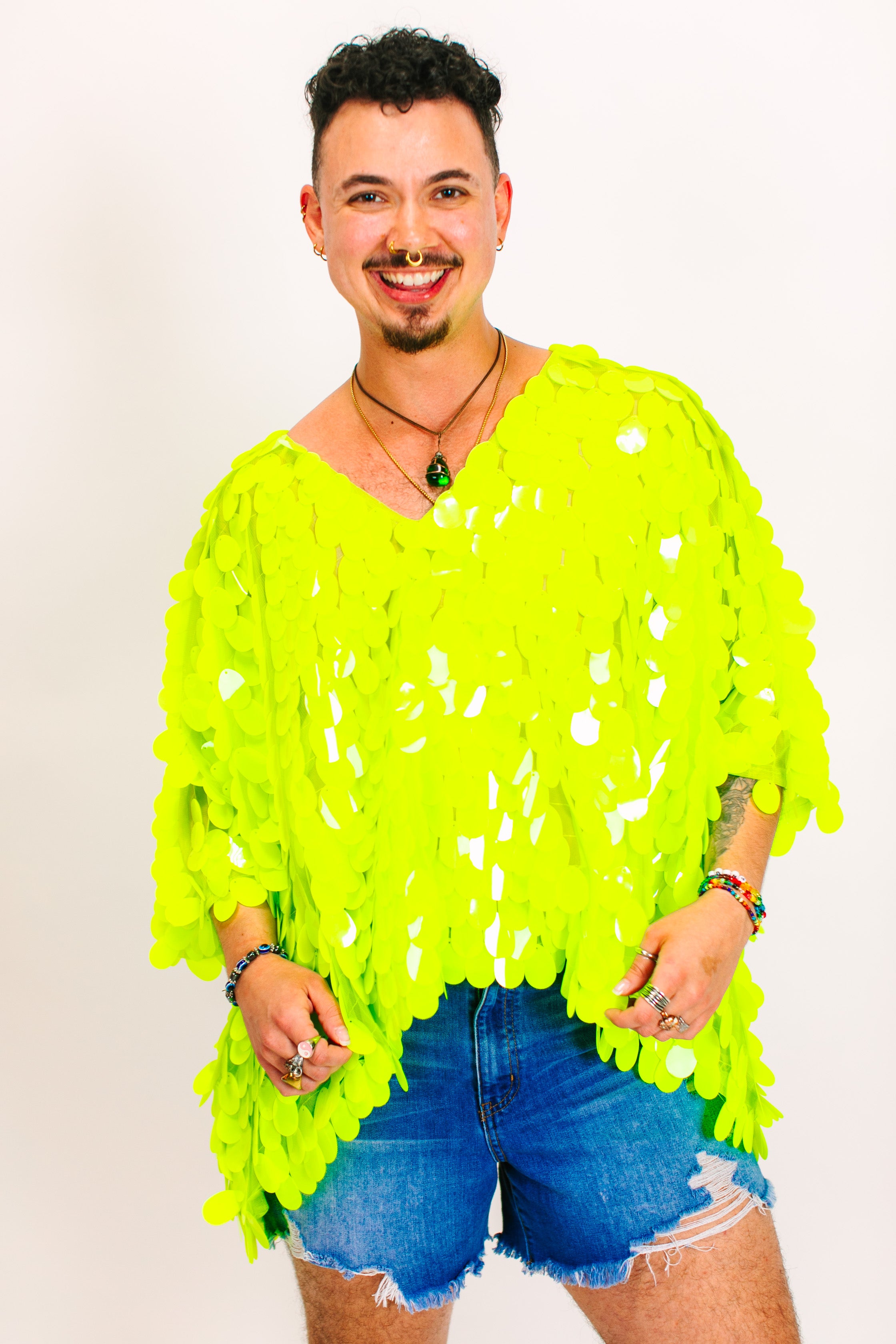 トップス CLANE / W FACE CROSS FRINGE TOPS CLANE - W FACE FRINGE TOPS - ダブルフェイスフリンジトップス