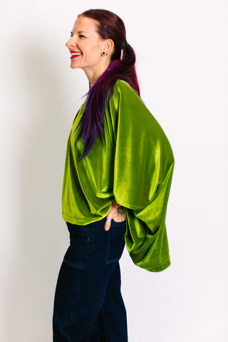 Olive Velvet Tunic