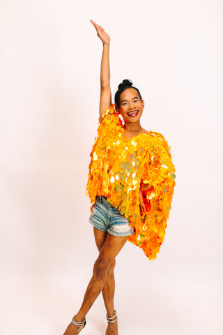 Neon Orange Jumbo Tunic