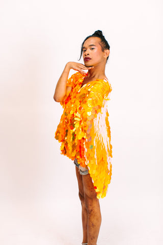 Neon Orange Jumbo Tunic