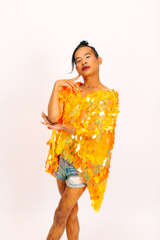 Neon Orange Jumbo Tunic