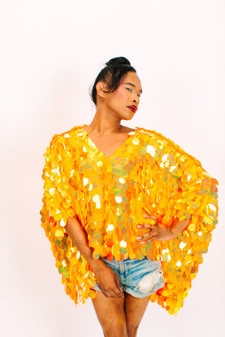 Neon Orange Jumbo Tunic
