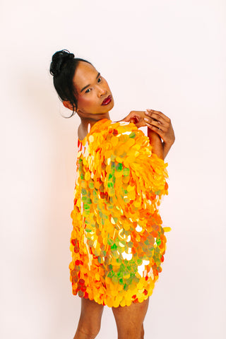 Neon Orange Jumbo Tunic