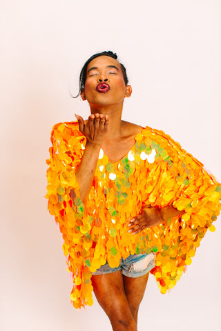 Neon Orange Jumbo Tunic