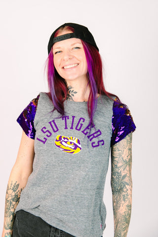 LSU Tigers Grey Party Tee