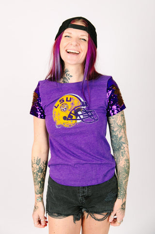 LSU Helmet Party Tee