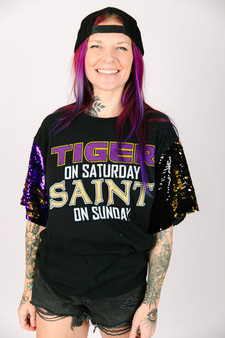 Tiger/Saints Party Tee