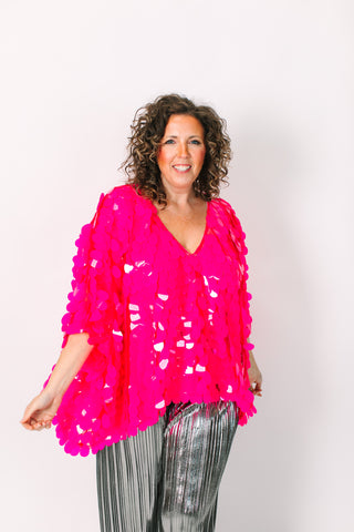 Pink Jumbo Paillette Tunic