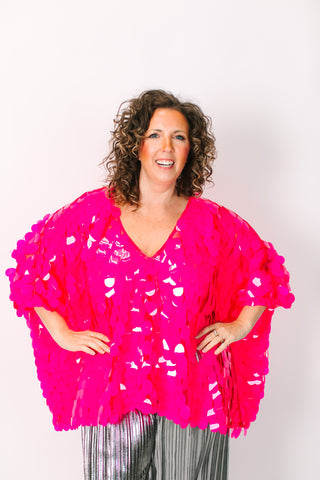 Pink Jumbo Paillette Tunic