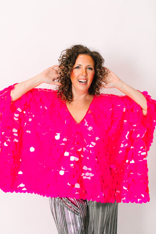 Pink Jumbo Paillette Tunic