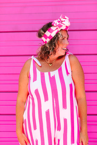 Pink Stripe Party Wrap