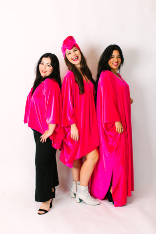 Pink Velvet Tunic