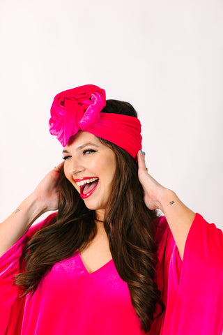 Pink Velvet Party Wrap