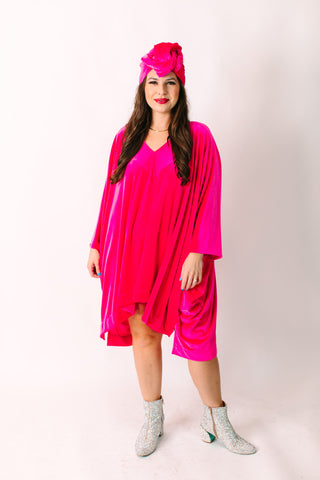 Pink Velvet Party Wrap