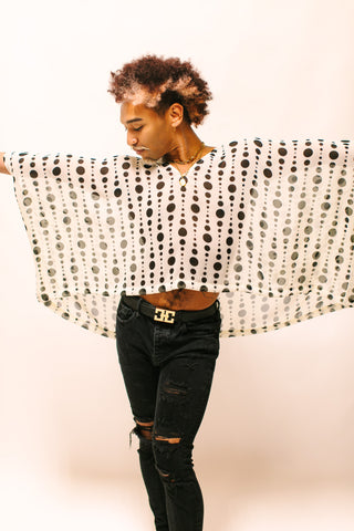 Polka Dot Sheer Tunic