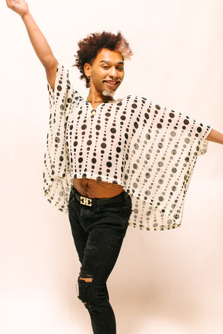 Polka Dot Sheer Tunic