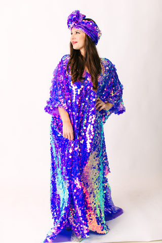 Lavender Paillette Party Wrap
