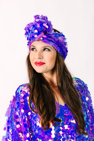 Lavender Paillette Party Wrap