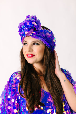 Lavender Paillette Party Wrap