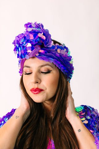Lavender Paillette Party Wrap