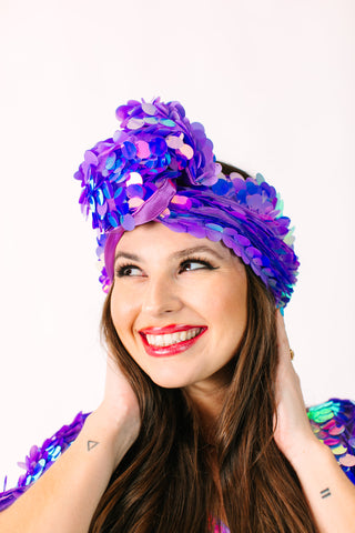 Lavender Paillette Party Wrap