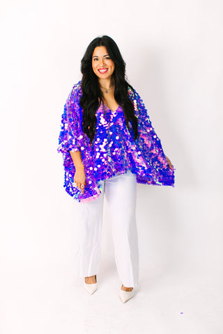 Lavender Paillette Tunic