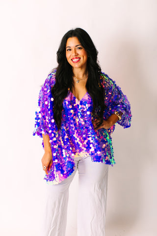 Lavender Paillette Tunic