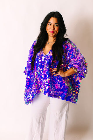 Lavender Paillette Tunic