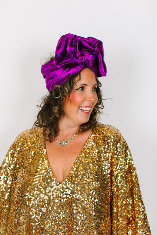 Purple Lame Party Wrap fringe co Purple Lame Party Wrap fringe co