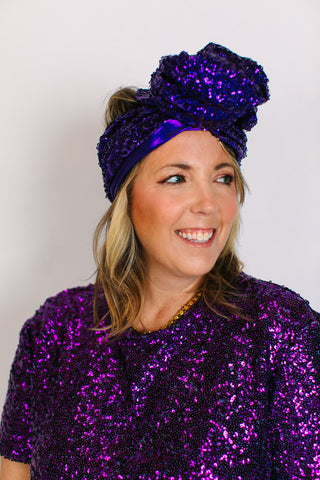 Purple Sequin Party Wrap