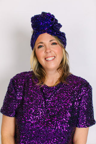 Purple Sequin Party Wrap