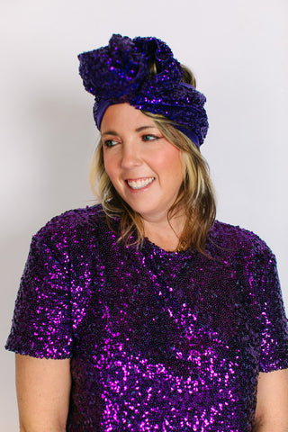 Purple Sequin Party Wrap