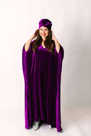 Purple Velvet Party Wrap