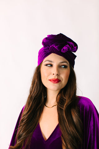 Purple Velvet Party Wrap