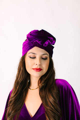 Purple Velvet Party Wrap