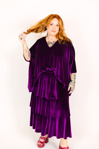 Purple Velvet Tunic