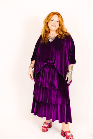 Purple Velvet Tunic