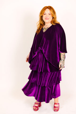 Purple Velvet Tunic