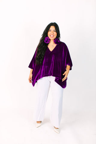 Purple Velvet Tunic