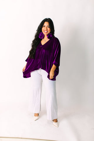 Purple Velvet Tunic