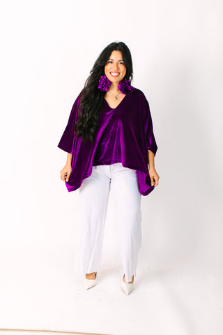 Purple Velvet Tunic