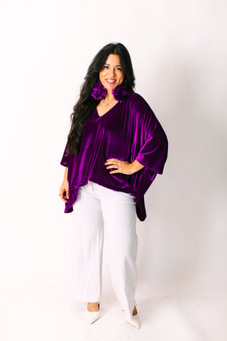 Purple Velvet Tunic