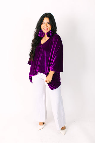 Purple Velvet Tunic
