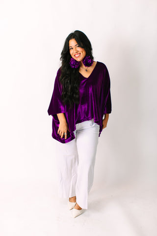 Purple Velvet Tunic