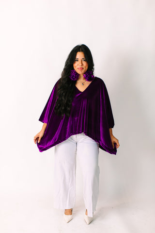 Purple Velvet Tunic