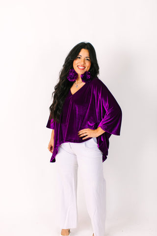 Purple Velvet Tunic